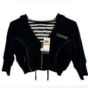 COOGI BLACK CROP TOP size small *on tag*